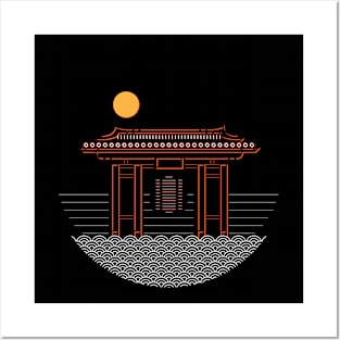 Praying Temple | Minimalist Posters and Art